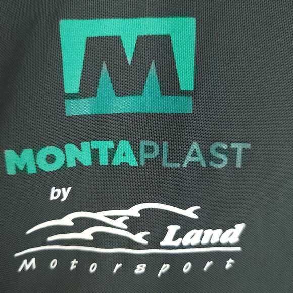 IMSA Montaplast Land Motorsport Graphic Polo Shirt Men's Small Gray Hakro - Picture 4 of 13